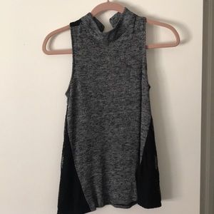 Candie’s Juniors knit/lace detail tank top